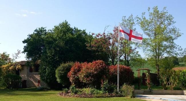 Flying the St George's flag
